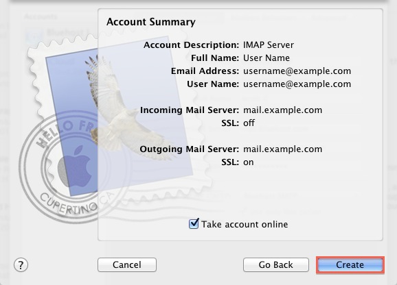 configure email in mac mail