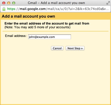 Configure Email Account in Gmail