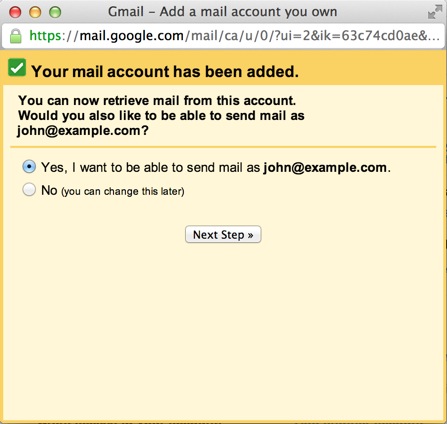 Configure Email Account in Gmail