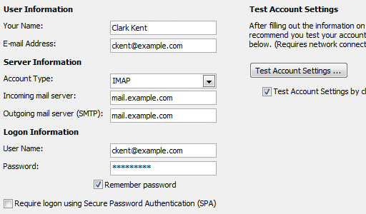 configure email in outlook 2010