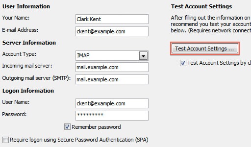 configure email in outlook 2010