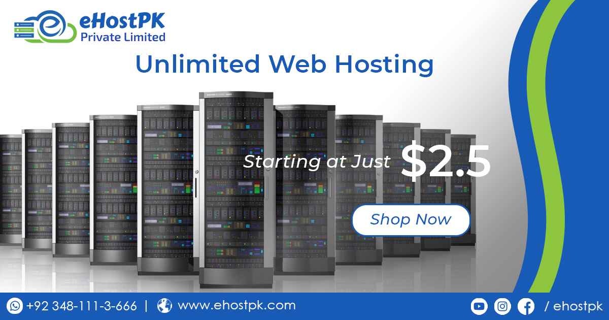Unlimited Web Hosting in Pakistan